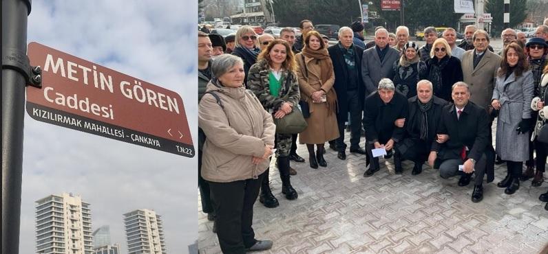 Gazeteci Metin Gören’in İsmi Ölümsüzleşti